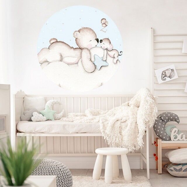 imda Vinilo infantil "En busca de estrellas azul" (Vinilos: Diámetro de 150cm) imda Vinilo infantil "En busca de estrellas azul" (Vinilos: Diámetro de 150cm)