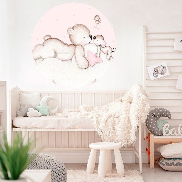 imda Vinilo infantil "En busca de estrellas rosa" (Vinilos: Diámetro de 100cm) imda Vinilo infantil "En busca de estrellas rosa" (Vinilos: Diámetro de 100cm)