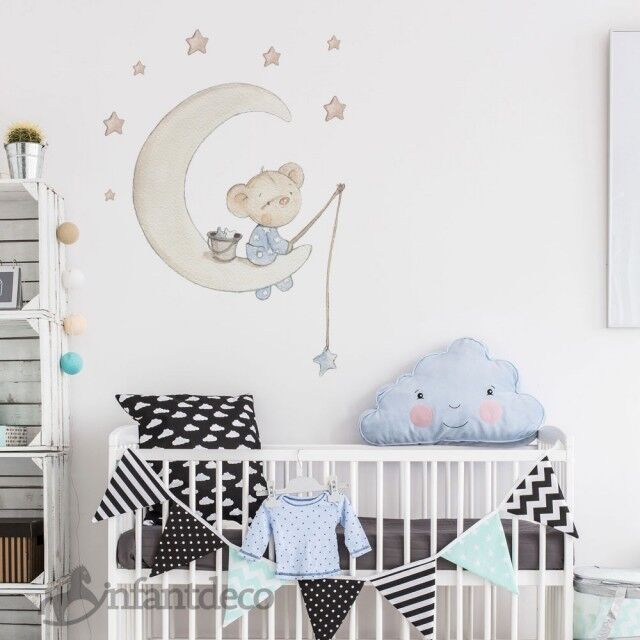 Vinilo infantil 'Osito en luna' Vinilo infantil 'Osito en luna'