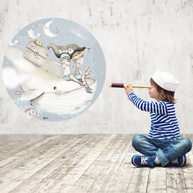 imda Vinilo infantil "Piratas en busca del tesoro" (Vinilos: Diámetro de 150cm) imda Vinilo infantil "Piratas en busca del tesoro" (Vinilos: Diámetro de 150cm)