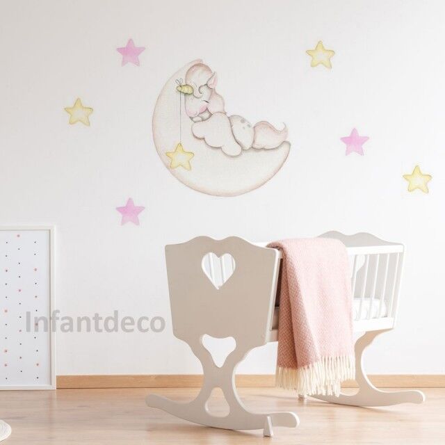 imda Vinilo infantil "Unicornio sobre luna" (Vinilos: Talla S) imda Vinilo infantil "Unicornio sobre luna" (Vinilos: Talla S)