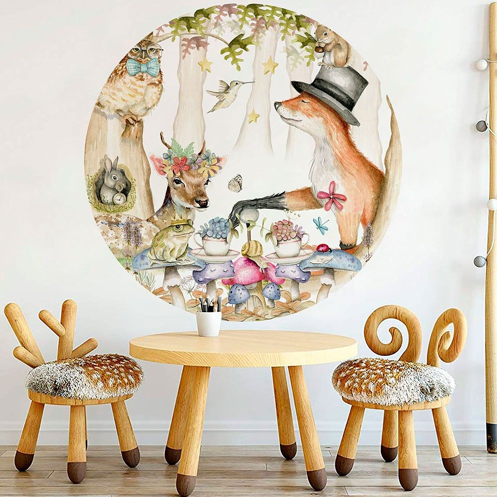 imda Vinilo infantil "Mi Bosque encantado" (Vinilos: Diámetro de 100cm) imda Vinilo infantil "Mi Bosque encantado" (Vinilos: Diámetro de 100cm)