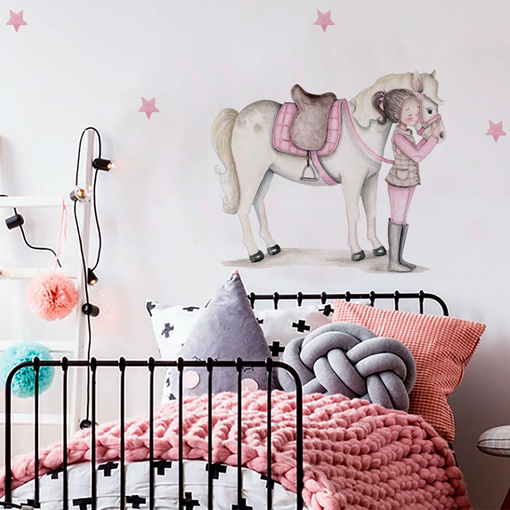 imda Vinilo infantil "Amazona caballo blanco" (Vinilos: Talla L) imda Vinilo infantil "Amazona caballo blanco" (Vinilos: Talla L)