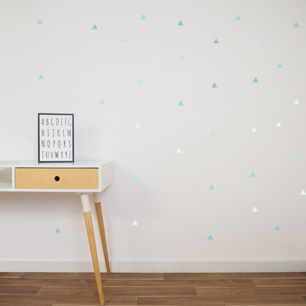 Vinilo Triangles Aquamarina Vinilo Triangles Aquamarina