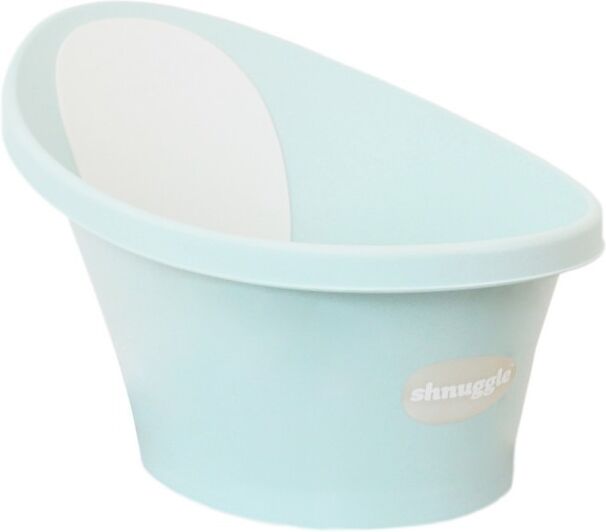 Bañera verde aqua con respaldo blanco Bañera verde aqua con respaldo blanco