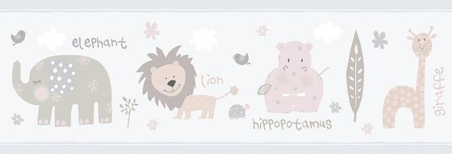 Candy Cenefa autoadhesiva Safari gris Candy Cenefa autoadhesiva Safari gris