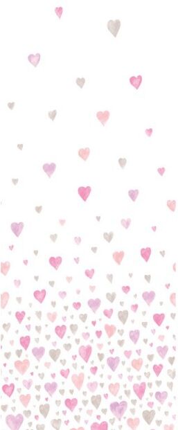 Panorámico papel pintado Corazon rosa Panorámico papel pintado Corazon rosa