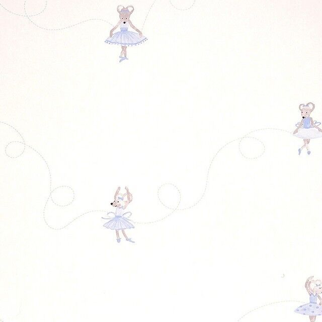 Papel pintado Bailarinas azul Papel pintado Bailarinas azul