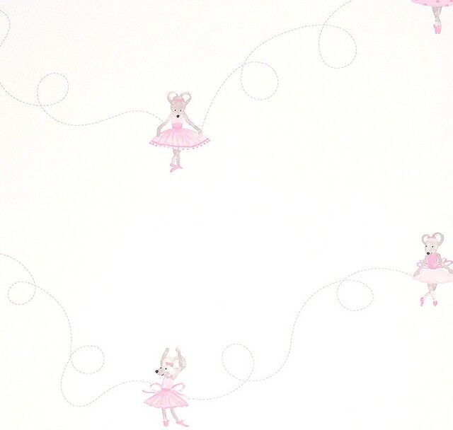 Papel pintado Bailarinas rosa Papel pintado Bailarinas rosa
