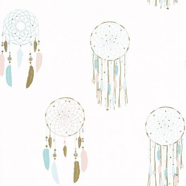 Papel pintado Cazasueños mint Papel pintado Cazasueños mint