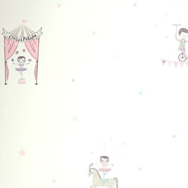 Papel pintado Circo malva Papel pintado Circo malva