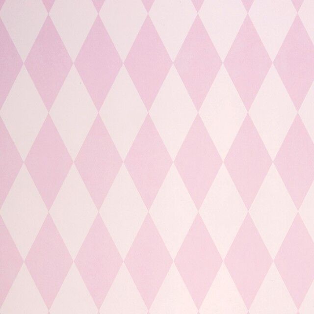 Papel pintado Rombos Arlequín rosa Papel pintado Rombos Arlequín rosa