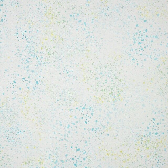 Papel pintado Estampado topos turquesa y verde Papel pintado Estampado topos turquesa y verde