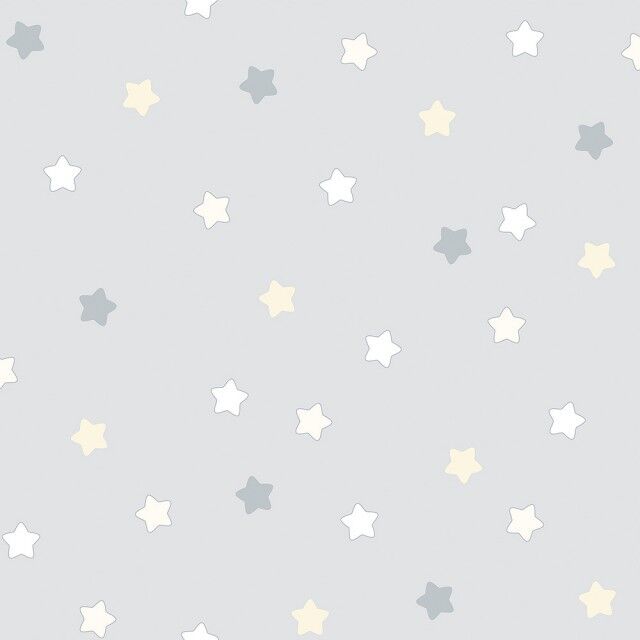 Candy Papel pintado infantil Estrellas gris Candy Papel pintado infantil Estrellas gris
