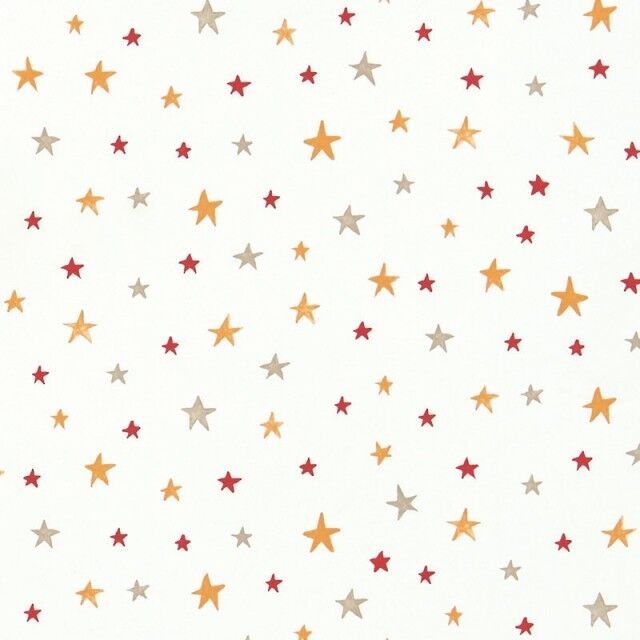 Papel pintado Estrellas naranja y rojo Papel pintado Estrellas naranja y rojo