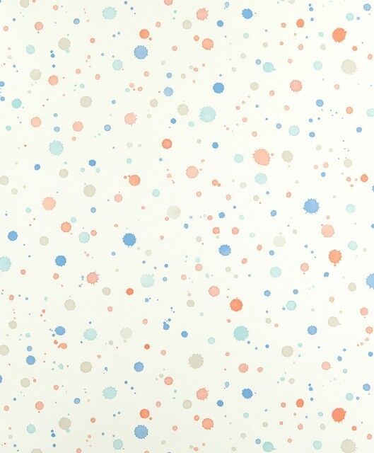 Papel pintado Manchas aquarela azul y naranja Papel pintado Manchas aquarela azul y naranja