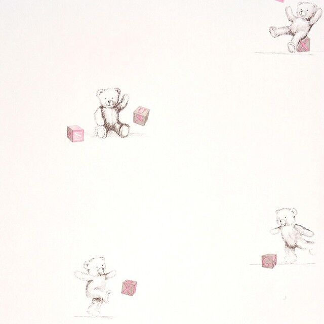 Papel pintado Ositos rosa Papel pintado Ositos rosa