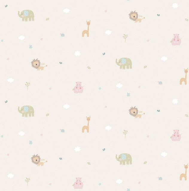 Candy Papel pintado infantil Safari beige Candy Papel pintado infantil Safari beige