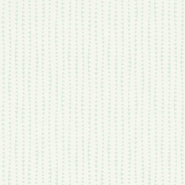 Papel pintado infantil Triángulos mint y blanco Papel pintado infantil Triángulos mint y blanco
