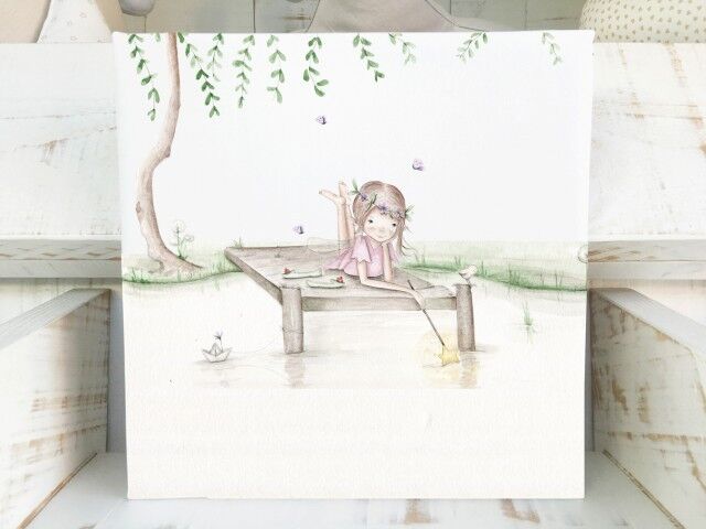 imda Cuadro infantil 'Hada Lago' (lienzos: Medida 30 x 30cm) imda Cuadro infantil 'Hada Lago' (lienzos: Medida 30 x 30cm)