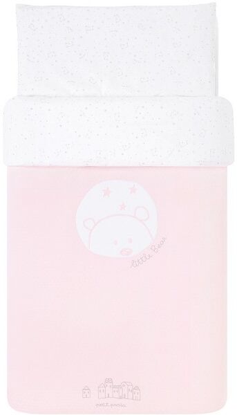petit-praia Funda nórdica para cuna Bear rosa (textil: Para cuna de 70x140) petit-praia Funda nórdica para cuna Bear rosa (textil: Para cuna de 70x140)