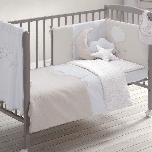 petit-praia Funda nórdica para cuna Sueños beige (textil: Para cuna de 70x140) petit-praia Funda nórdica para cuna Sueños beige (textil: Para cuna de 70x140)
