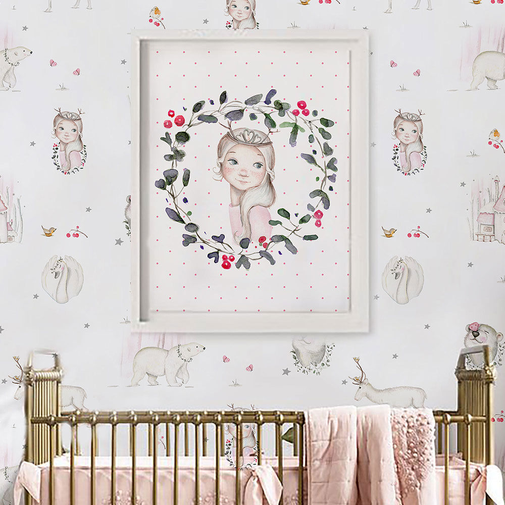 imda Lámina decorativa 'Princess Nordic' (lienzos: Medida 50 x 70cm) imda Lámina decorativa 'Princess Nordic' (lienzos: Medida 50 x 70cm)