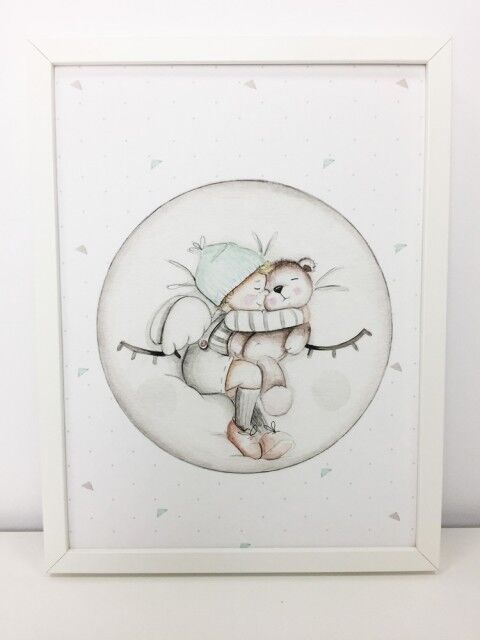 imda Lámina decorativa 'Luna Dreams mint' (lienzos: Medida 30 x 40cm) imda Lámina decorativa 'Luna Dreams mint' (lienzos: Medida 30 x 40cm)