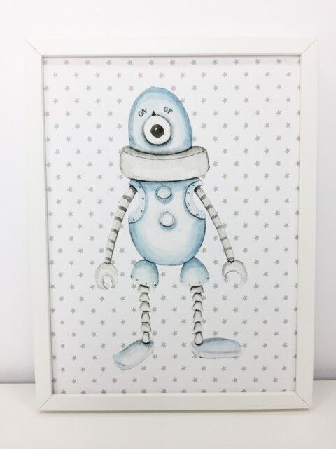 imda Lámina decorativa  "Robot Azul" (lienzos: Medida 61 x 91cm) imda Lámina decorativa  "Robot Azul" (lienzos: Medida 61 x 91cm)