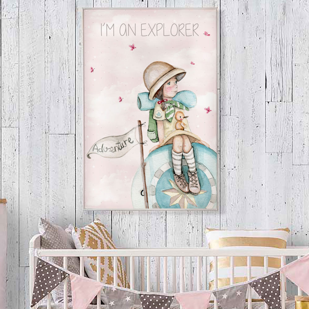 imda Lámina decorativa 'Exploradora' (lienzos: Medida 50 x 70cm) imda Lámina decorativa 'Exploradora' (lienzos: Medida 50 x 70cm)