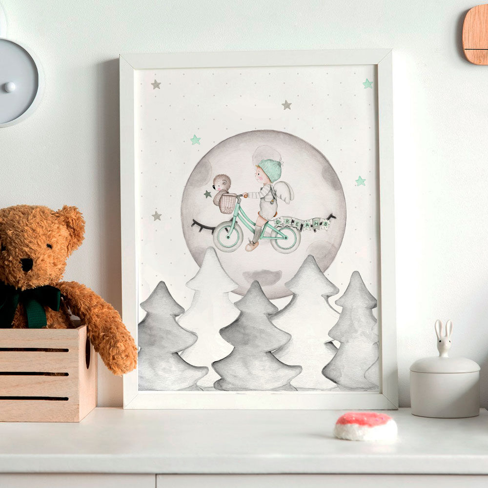 imda Lámina decorativa 'Dreams mint' (lienzos: Medida 50 x 70cm) imda Lámina decorativa 'Dreams mint' (lienzos: Medida 50 x 70cm)