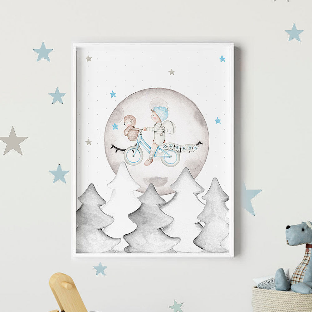 imda Lámina decorativa 'Dreams azul' (lienzos: Medida 50 x 70cm) imda Lámina decorativa 'Dreams azul' (lienzos: Medida 50 x 70cm)