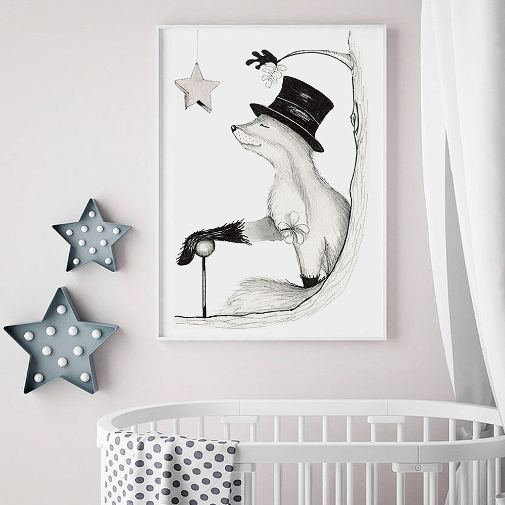 imda Lámina decorativa 'Zorro' tinta (lienzos: Medida 50 x 70cm) imda Lámina decorativa 'Zorro' tinta (lienzos: Medida 50 x 70cm)