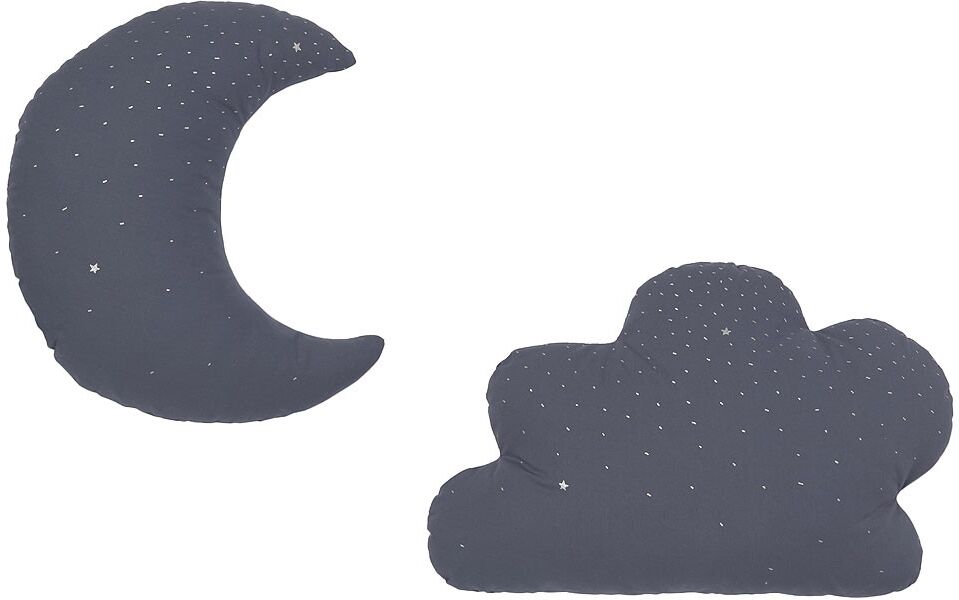 Juego de 2 cojines Etoile azul noche Juego de 2 cojines Etoile azul noche