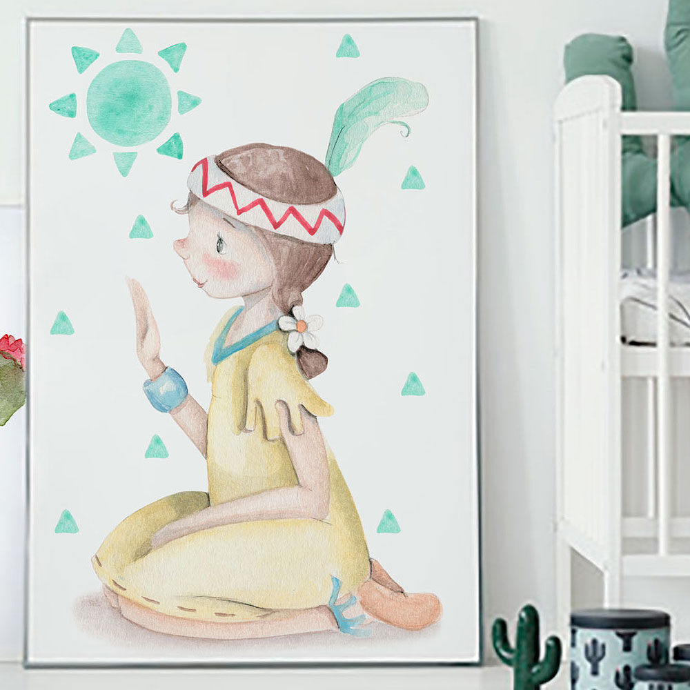 imda Lámina decorativa 'Índia' (lienzos: Medida 50 x 70cm) imda Lámina decorativa 'Índia' (lienzos: Medida 50 x 70cm)