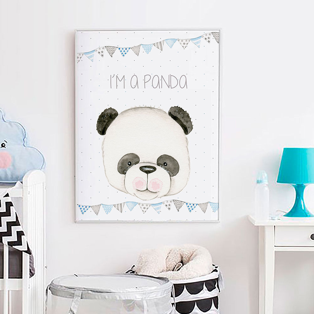 imda Lámina decorativa 'Panda' (lienzos: Medida 61 x 91cm) imda Lámina decorativa 'Panda' (lienzos: Medida 61 x 91cm)