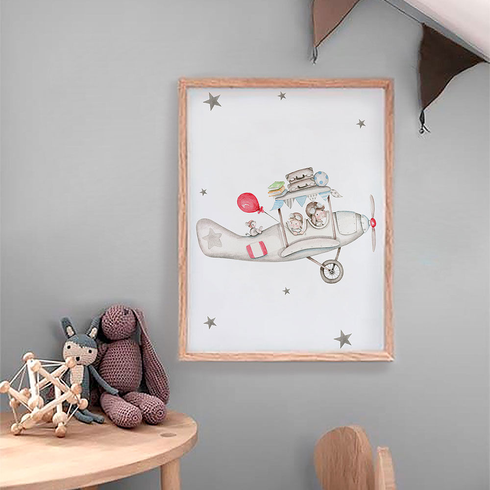 imda Lámina decorativa 'Hermanos aviadores' (lienzos: Medida 50 x 70cm) imda Lámina decorativa 'Hermanos aviadores' (lienzos: Medida 50 x 70cm)