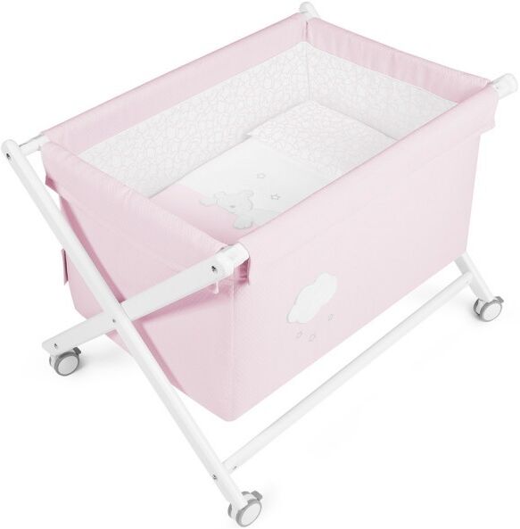 Vestidura para minicuna Sueños rosa