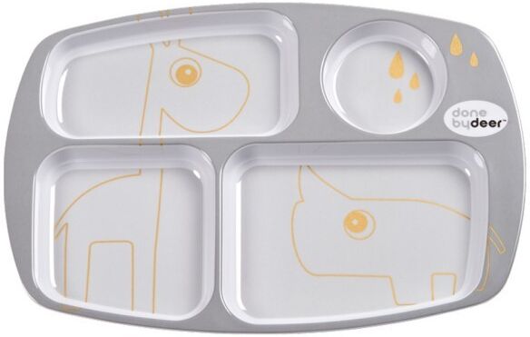 Bandeja Deer Friends gris-oro Bandeja Deer Friends gris-oro