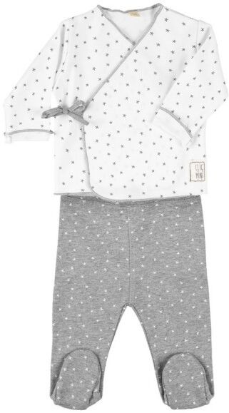 babyclic Conjunto jubón y polaina Mini Stella blanco (ROPITA BEBE: Talla 1-3 meses) babyclic Conjunto jubón y polaina Mini Stella blanco (ROPITA BEBE: Talla 1-3 meses)