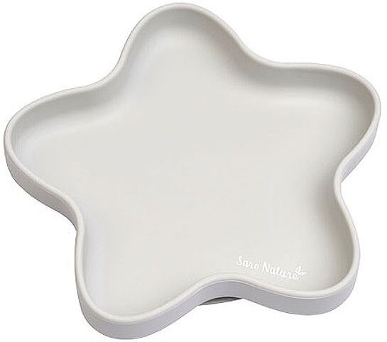 Plato de silicona con ventosa Star Gris Plato de silicona con ventosa Star Gris
