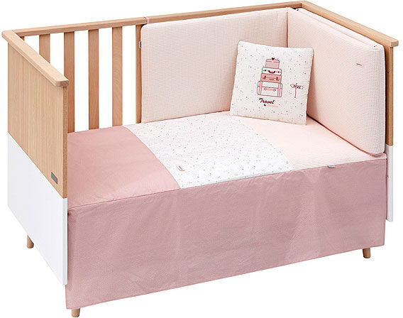 cambrass Colcha con protector Sky rosa (textil: Para cuna de 60x120) cambrass Colcha con protector Sky rosa (textil: Para cuna de 60x120)