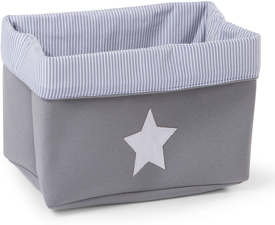 Cesta plegable gris estrella