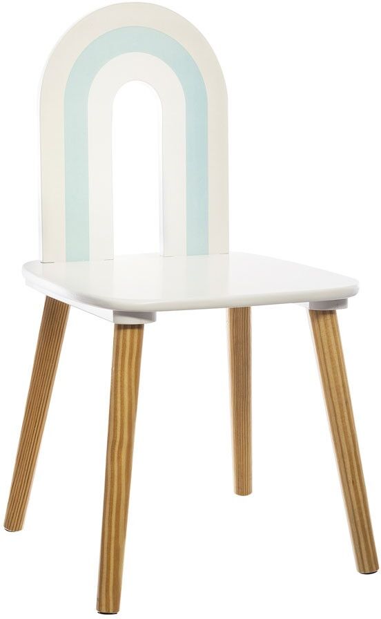 Silla de madera Rainbow azul Silla de madera Rainbow azul