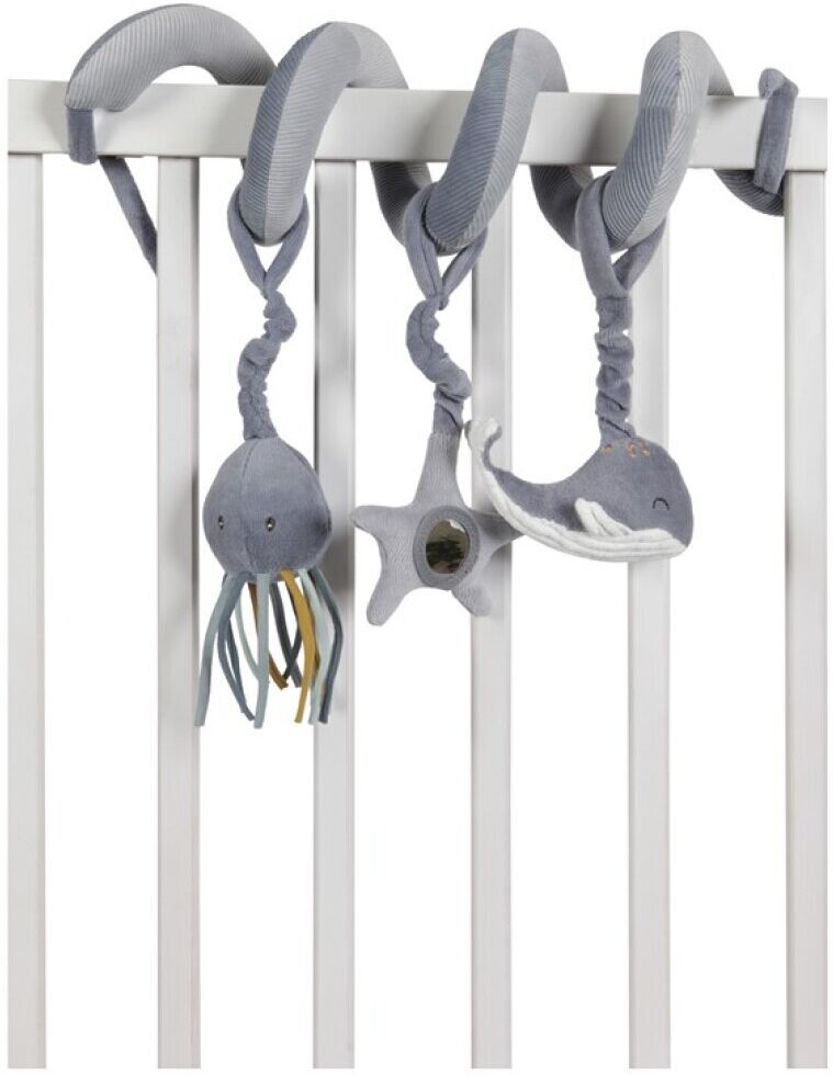 Espiral con sonajero Ocean azul Espiral con sonajero Ocean azul