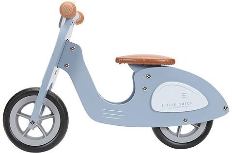 Bicicleta sin pedales Scooter azul vintage Bicicleta sin pedales Scooter azul vintage