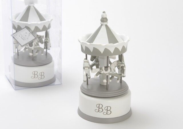 Blanco Carrusel musical gris y blanco Blanco Carrusel musical gris y blanco