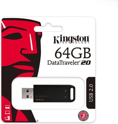 Kingston Pen USB KINGSTON DataTraveler 20 (64 GB - USB 2.0 - Negro) Kingston Pen USB KINGSTON DataTraveler 20 (64 GB - USB 2.0 - Negro)