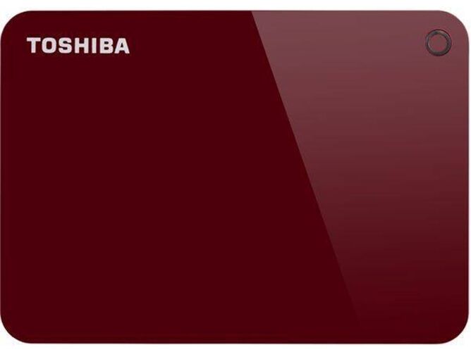 Toshiba Disco HDD Externo TOSHIBA Advance (Rojo - 1 TB - USB 3.0)