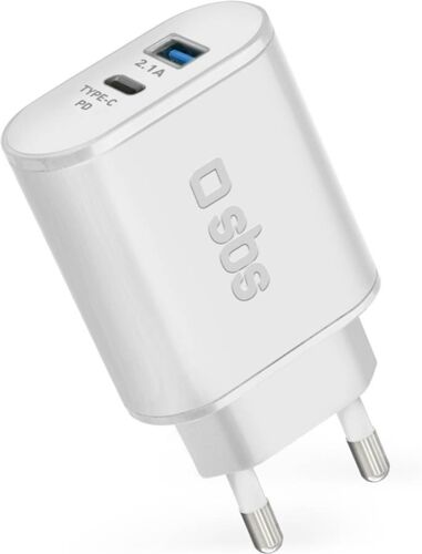 SBS Cargador de Viaje SBS 18w (Usb - Usb-c) SBS Cargador de Viaje SBS 18w (Usb - Usb-c)